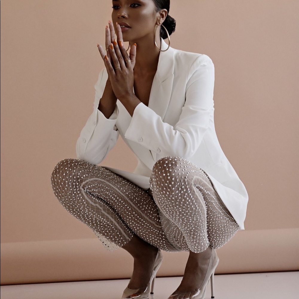 NUDE LEO RHINESTONE SPARKLE PANTS